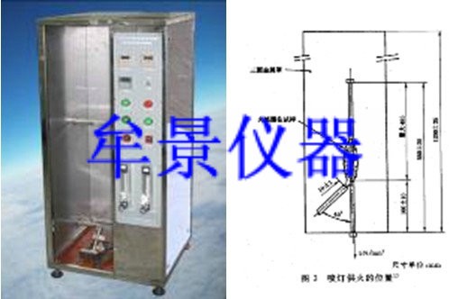 單根銅心絕緣細電線電纜垂直燃燒試驗機